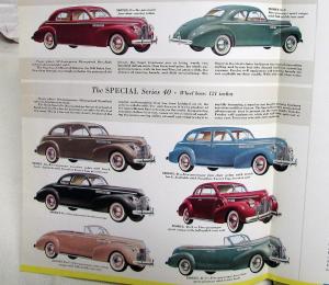 1940 Buick Special Super Century Roadmaster Limited Color Sales Brochure ORIG