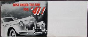 1941 Buick Fireball Mailer Special Century Limited Super Roadmaster Sales Folder
