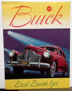 1941 Buick Best Buick Yet Color Sales Brochure Original Special Roadmaster Super