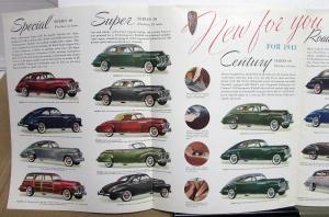 1941 Buick Best Buick Yet Color Sales Brochure Original Special Roadmaster Super