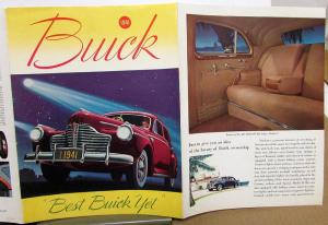 1941 Buick Best Buick Yet Color Sales Brochure Original Special Roadmaster Super