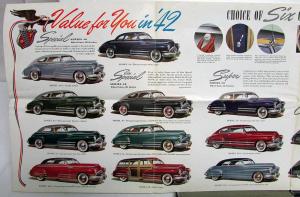 1942 Buick Special Super Century Roadmaster Limited Sales Folder Small Version