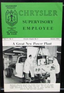 1962 Chrysler Supervisory Employee Magazine Vol 7 No 2 Gas Turbine Truck