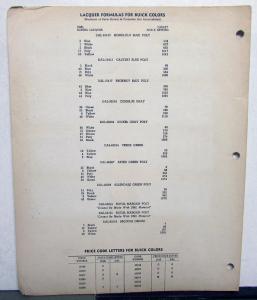 1948 Buick Ditzler Paint Chips Original