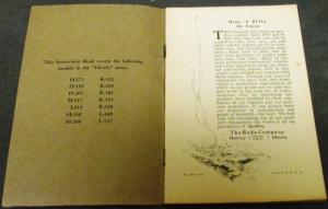 1936 Buda Engines Owners Care & Operation Manual Hivelo Series Harvey Illinois