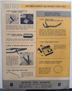 1966 Chevrolet Kent-Moore Essential Service Specialty Tool Sales Folder Original