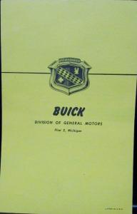 1949 Buick Special Weather Warden Venti Heater Sales Brochure Leaflet Original