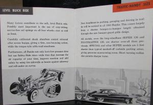 1950 Buick Features Sales Brochure Fireball Dynaflow Straight Eight & More