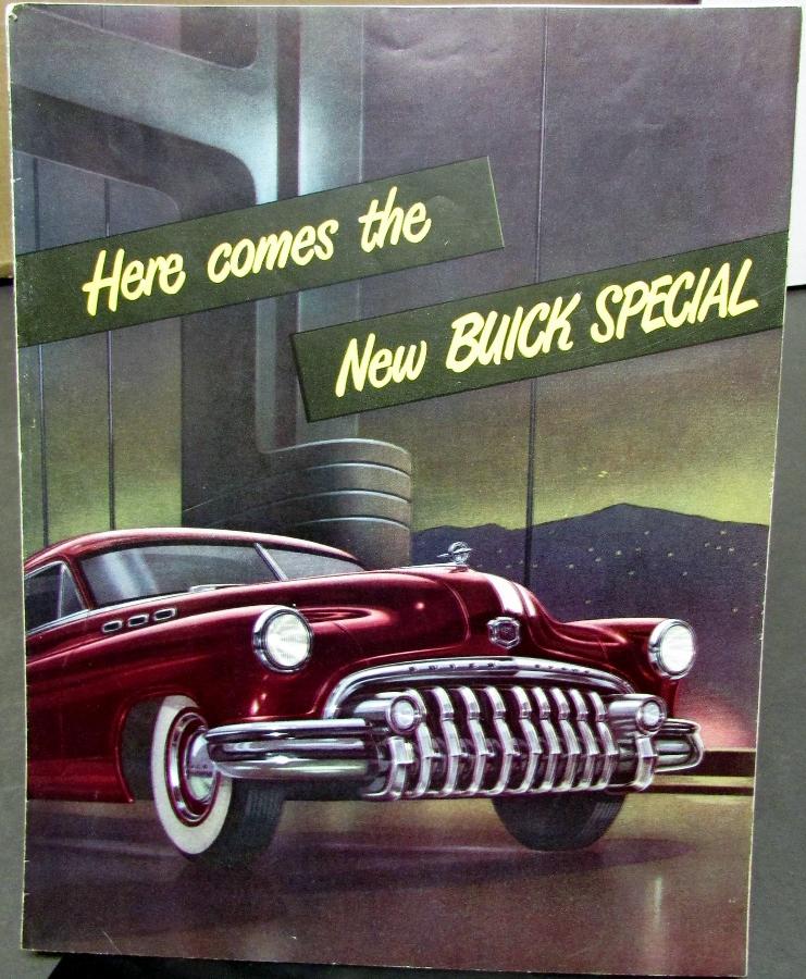 1950 Buick Eight Special Series 40 Dynaflow Sales Brochure Original Printed 7 49