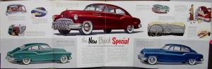 1950 Buick Eight Special Series 40 Dynaflow Sales Brochure Original Printed 7 49