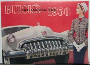 1950 Buick Eight Special 40 Super 50 Roadmaster 70 Color Sales Brochure Orig