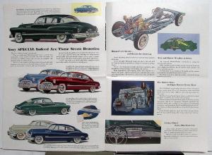 1950 Buick Eight Special 40 Super 50 Roadmaster 70 Color Sales Brochure Orig