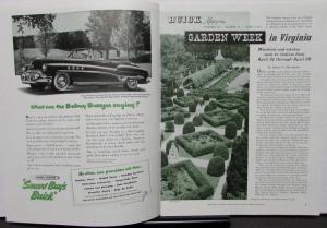 1951 Buick Magazine 1951 Vol 12 No 10 With Travel Articles Original