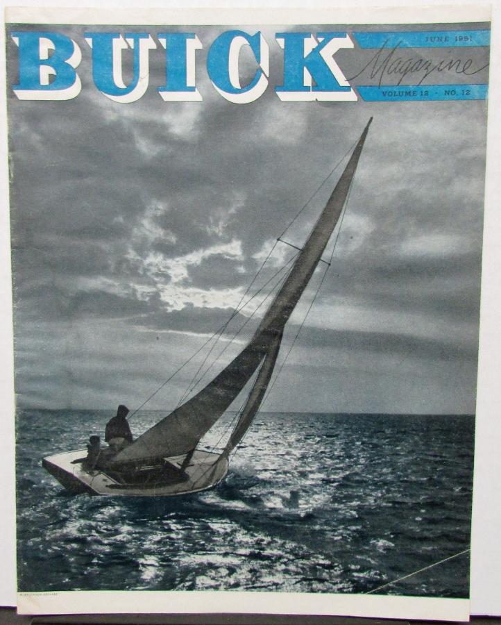 1951 Buick Magazine June Vol 12 No 12 With Travel Articles Original