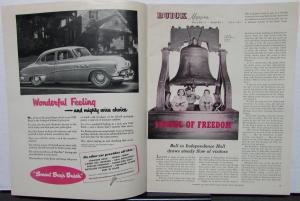 1951 Buick Magazine July Vol 13 No 1 With Travel Articles Original