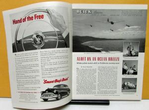 1952 Buick Magazine January Vol 13 No 7 Original With Travel Articles