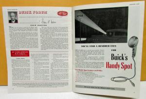 1952 Buick Magazine January Vol 13 No 7 Original With Travel Articles