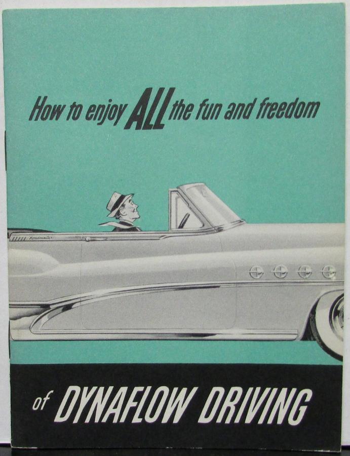 1951 Buick Dynaflow Driving Sales Brochure Original Pocketsize