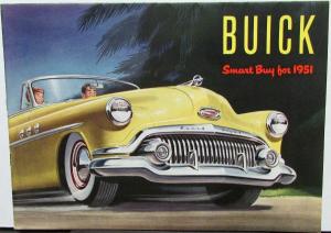 1951 Buick Eight Color Sales Brochure Original Special 40 Super 50 Roadmaster 70