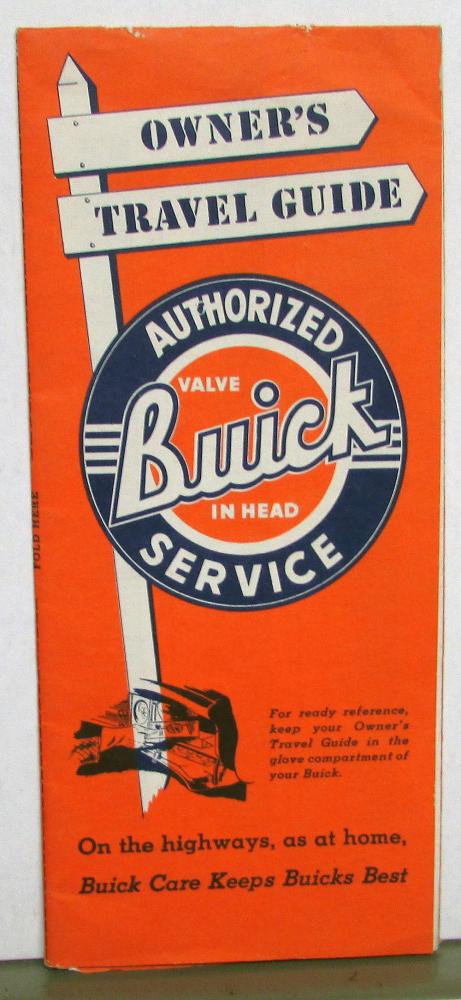 1951 Buick Owners Travel Guide Nationwide Authorized Service Directory Original