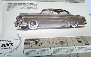 1952 Buick Eight Special Super Roadmaster Sales Brochure Mailer Original
