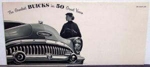 1953 Buick Eight Special Super Roadmaster Skylark Riviera Sales Brochure Mailer