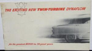 1953 Buick Twin Turbine Dynaflow Original Sales Brochure