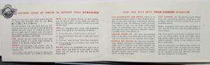 1953 Buick Twin Turbine Dynaflow Original Sales Brochure