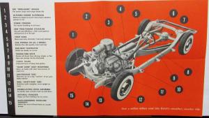 1953 Buick Million Dollar Ride Sales Brochure Folder Features Chassis