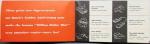 1953 Buick Million Dollar Ride Sales Brochure Folder Features Chassis