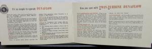 1954 Buick Twin Turbine Dynaflow Sales Brochure Original