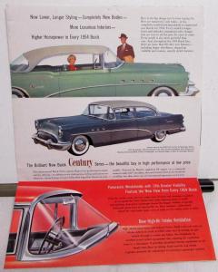 1954 Buick Sales Brochure Mailer Roadmaster Super Special Century Skylark