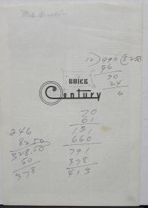 1954 Buick Century Performance Report From Science and Mechanics Magazine Orig