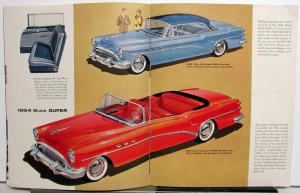1954 Buick Roadmaster Super Special Century Skylark Sales Brochure