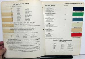 1955 Buick Color Paint Chips By DuPont Original