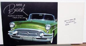 1955 Buick Roadmaster Super Century Special Dynaflow Sales Brochure Original