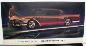 1957 Buick Roadmaster Super Century Special Color Sales Brochure Folder Original