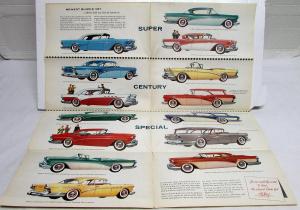 1957 Buick Roadmaster Super Century Special Color Sales Brochure Folder Original