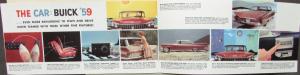 1959 Buick LeSabre Invicta Electra Color Sales Brochure Original