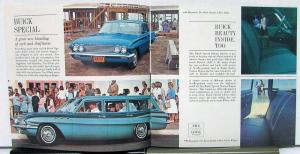 1961 Buick Special Color Sales Brochure Original White Back Cover Printed USA