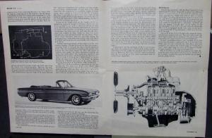 1962 Buick V6 Car Life Auto Magazine Nov 1961 Article Reprint Sales Leaflet