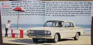 1962 Buick Special Convertible Wagon Sedan Deluxe Sales Brochure MAILER Original