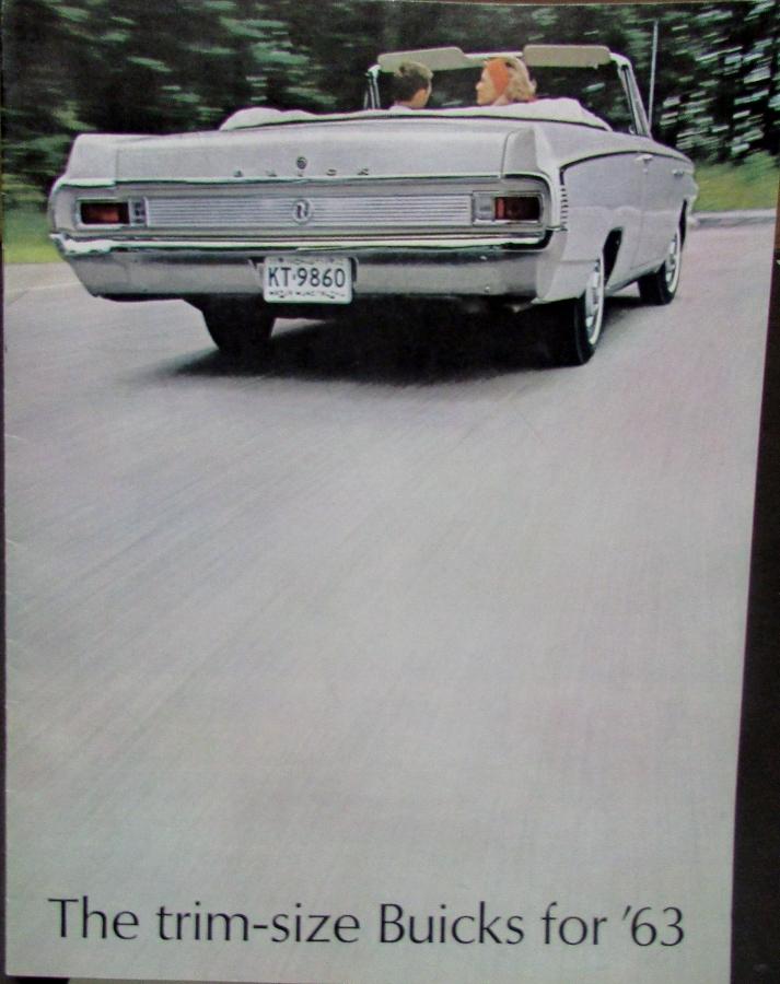 1963 Buick Skylark Special Wagon Convertible Color Sales Brochure Original