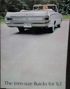 1963 Buick Skylark Special Wagon Convertible Color Sales Brochure Original