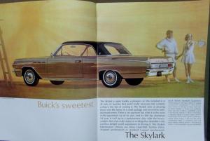 1963 Buick Skylark Special Wagon Convertible Color Sales Brochure Original
