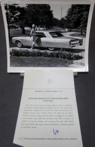 1964 Buick Electra 225 Press Release Photo with Caption Original