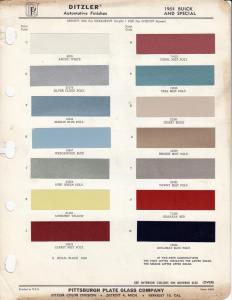 1964 Buick Color Paint Chips by PPG Ditzler Original