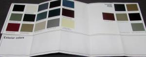 1966 Buick Full Line Color & Trim Sales Brochure Original