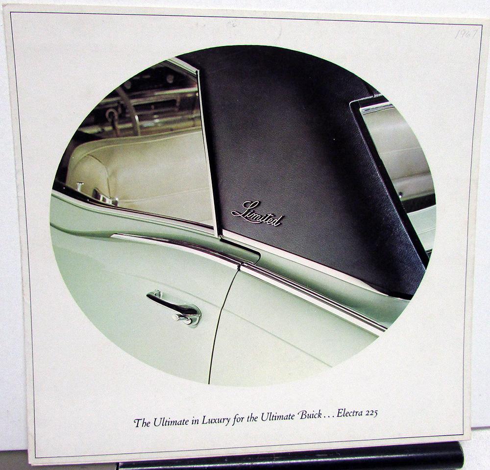 1967 Buick Electra 225 Limited Luxury Interior Sales Brochure Folder Original