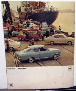 1967 Buick Opel Kadett Coupe Wagon Sedan Rallye Color Original Sales Brochure